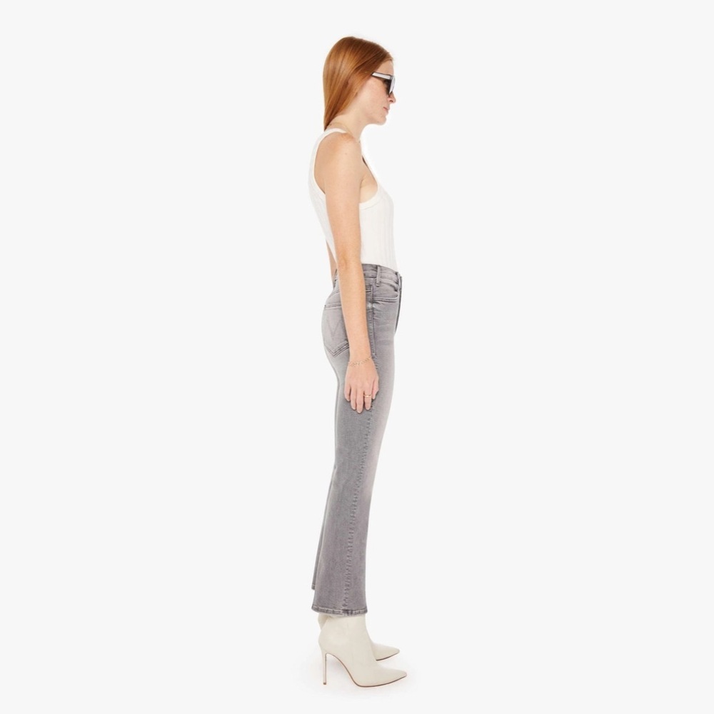MOTHER the Hustler Ankle Jeans in Barley There Faded Gray Size 28 - Picture 2 of 9